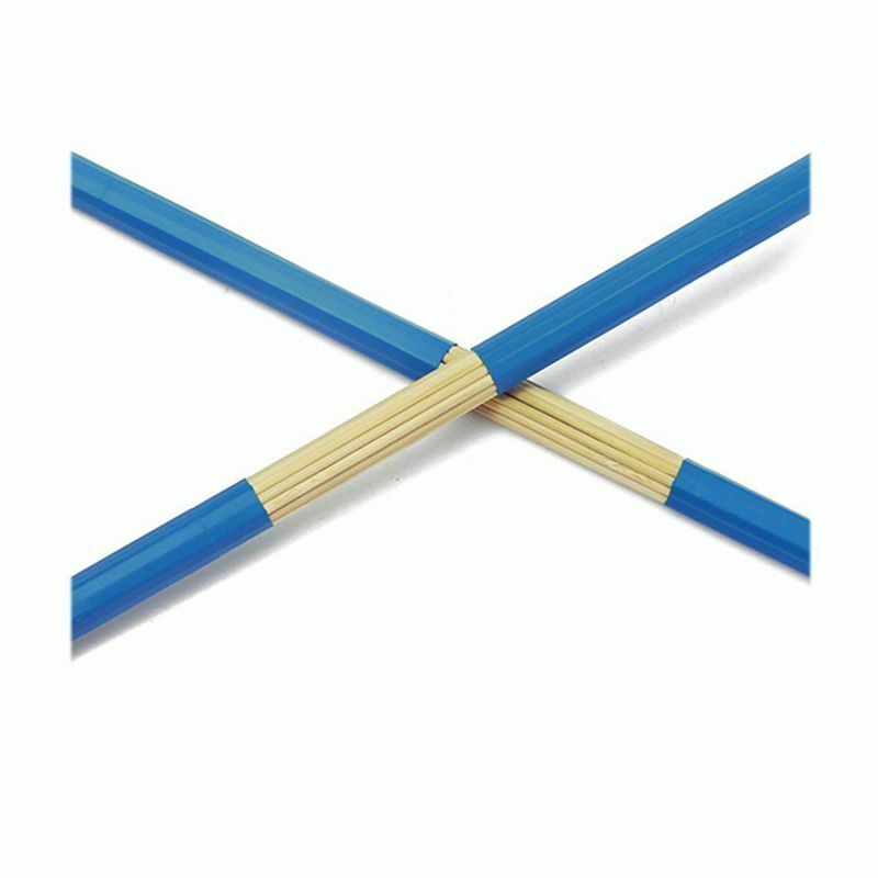 2 Pieces Drum Brushes Sticks Bamboo Rods Percussion Instrument Accessory Bl
