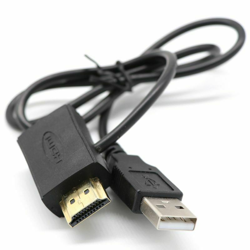 Hdmi Male To Female Connector + USB 2.0 Charger Cable Spliter Adapter Exten S1V5