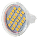 5 x MR11 24 3528 SMD LED Lamp Spot Light Lamp Bulbs Warm White 12V B6J8
