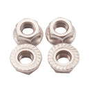 4 Sets New Stainless Steel Stud Nuts M8X1.25 With Flange For T25 T28 Turbo