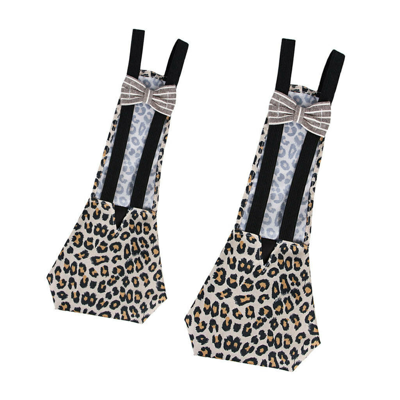 2pcs Leopard Print Goose Chicken Duck Poultry Reusable Soft Fabric Diaper