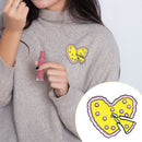 Cartoon Pizza Brooches Badge Backpack Shirt Coat Lapel Pins Gift (Style 5) A