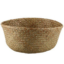 Seagrass Wickerwork Basket Rattan Foldable Hanging Flower Pot Planter Woven N6W8