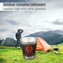 4pcs/lot 70ml Stainless Steel Cups Set Outdoor Camping Travel Tableware