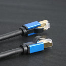 Cat8 Ethenet Cable RJ45 STP 26AWG LAN Cable Blue for Router Modem PC (1m)
