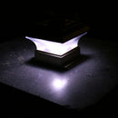 4" LED Solar Sensor Light Pathway Wall Outdoor Landscape Garden Fence Road Lamp
