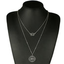 Bohemian Statement Multilayer Chain Choker Long Necklace Women Pendant Necklac3C