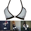Women's Reflective Buckles Festival Bralette Sexy Bra Bustier Crop Tops Cam O7Y8