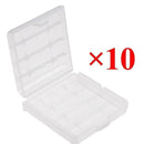 10 Pcs Hard Plastic Clear Case Cover Holder AA AAA Battery Storage Box Hotsale