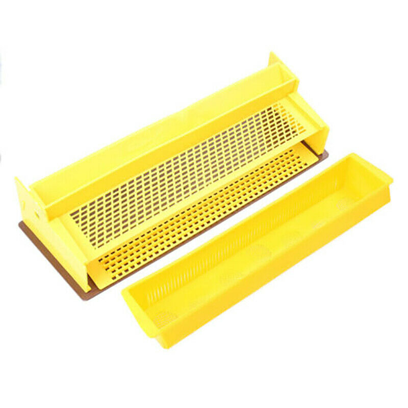 Plastic Bee Pollen Trap Collector For Apiculture Beekeeping Tools Beehive Yellow