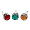 10Pcs Pl Signal Indicator Button Switch Opening 13.5Mmï¼ˆGreen 220Vï¼‰