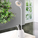1X(Led Desk Lamp Dimming Smart Press Usb Table Lamp With Pen Container Read