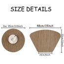 Round Placemats for Round Table Wedge Kitchen Place Mats with 1 Round Piece R2J4