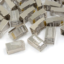50X Modular Plug Connector RJ45 Cat6 8P8C Shielded Stranded Crimp LJ