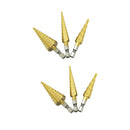 2Set Step Dril Bit 3-20mm HSS 4241 Hex Titanium Step Cone Drill Bit