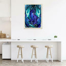 5D DIY Full Drill Square Diamond Painting Dragon Cross Stitch Embroidery