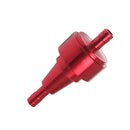 Washable Engine Inline Fuel Filter Universal Fits 6mm Pipes Line Red