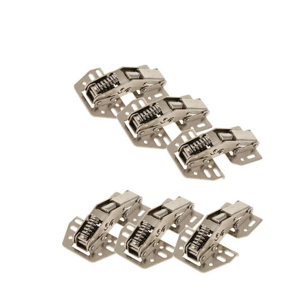 90 Degree Cabinet Hinge Machine Bridge Shaped Spring Frog Hinge , 6 pcs