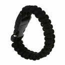 Paracord Parachute Cord Bracelets Buckle Survival Camping Black A7A4