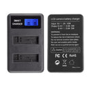 AHDBT-401 LCD Dual Port USB Battery Charger for GoPro Hero 4 Action Camera