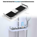 Largre Bathroom Pole Shelf Shower Storage Caddy Rack Organiser White Tray H B7M0