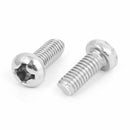 M3x8mm Stainless Steel Phillips Round Pan Head Machine Screws 100pcs M2X2