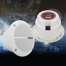 1 Pair 6.5'' Full Range Compact Loudspeakers, Waterproof Marine Boat Ceiling