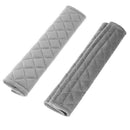 2 Piece Car Belt Pad Belt Protector Seat Belt Protector (Gray)