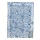 Voile Tie Up Shade Small Window Roman Curtain Rod Pocket Panel 46x63" Blue