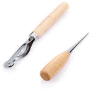 Leather 1 Set New Craft Hand Stitching Sewing Tool Awl Thread Waxed Thimble M2M7
