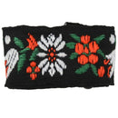Womens Bohemia Embroidery Choker Flower Simple Choker Necklace Colour: blac