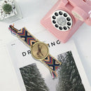 Female Giraffe Pattern Weave Bracelet Watch