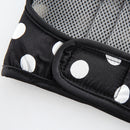 Pet Dog Vest Harness with Hat Pet Costume Party Clothes Round Dot-M