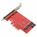 Pci-E X4 To M.2 Ngff M/B Key Ssd Sata Adapter Converter Card For Desktop Pc K3B2