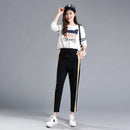 Sweatpants Rainbow Striped Side Pant Women Loose Trousers Joggers Sweat Pan