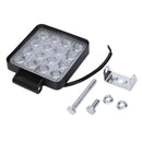 2 pcs 48W 6000k LED Spot Beam Square Work Lights Lamp Tractor SUV Truck 4WD