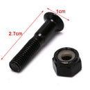 8Pairs Black Carbon Steel  27mm MS3302-1 Skateboard Screws Scooter Accesso Gw
