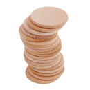 50 Pieces Natural Round Unfinished Wood Round Circle Discs Embellishments for
