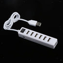 7-Port USB 2.0 Hub With High  Adapter ON/OFF Switches For Laptop/PC