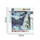 Full Moon Waterfall Diamond Painting Kit Embroidery Cross Stitch Arts Crafts