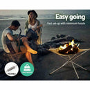 Foldable Portable Campfire Rack Outdoor Camping Burning Fireplace Pit Fire M5C4