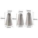 1Set Medium Icing Piping Pastry Nozzle Tips Baking Tool Stainless Steel NozSEAU