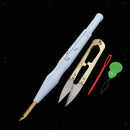 1Set Rainbow Punch Needle Embroidery Kits Punch Needle Pen Tool DIY Needlework