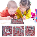 DIY Mandala Special Shaped Diamond Painting Students 50 Pages A5 Notebook