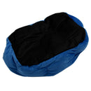 Blue Warm Indoor Soft Fleece Puppy Pets Dog Cat Bed House Basket With Mat w F9G4