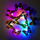 Luminous Butterfly LED Night Light Lamp Wall Pasted Home Decoration(Random)