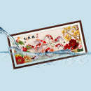 5D DIY 9 Fish Embroidery Diamond Painting Cross Stitch Kits Home Wall Decoration