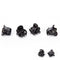 Fashion Women Girls 12pcs Black Plastic Mini Hairpin 6 Claws Hair Clip Clamp  Gn