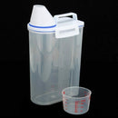 2KG Food Grain Cereals Bean Rice Plastic Storage Container With Measuring C