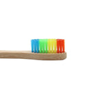 1 PC Colorful Head Bamboo Toothbrush Environment Rainbow Bamboo Toothbrush